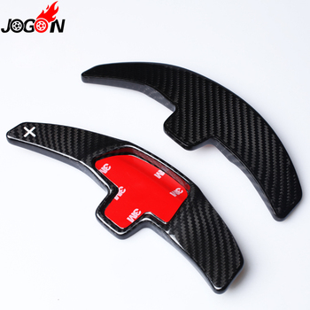 Real Carbon Fiber For Mercedes Benz GLC Class X253 GLC250 GLC300 2016 - 2018 Steering Wheel Paddle Extension Shifter Cover Trim